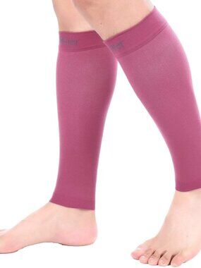 Doc Miller Compression Calf Compression Sleeve, 1 Pair, Maroon